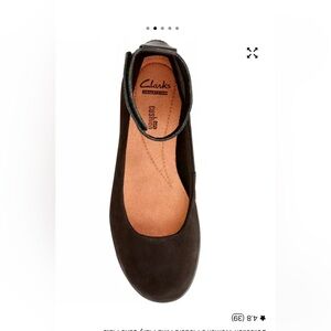 Clarks Black Mary Jane Flats with Cushioned Insole